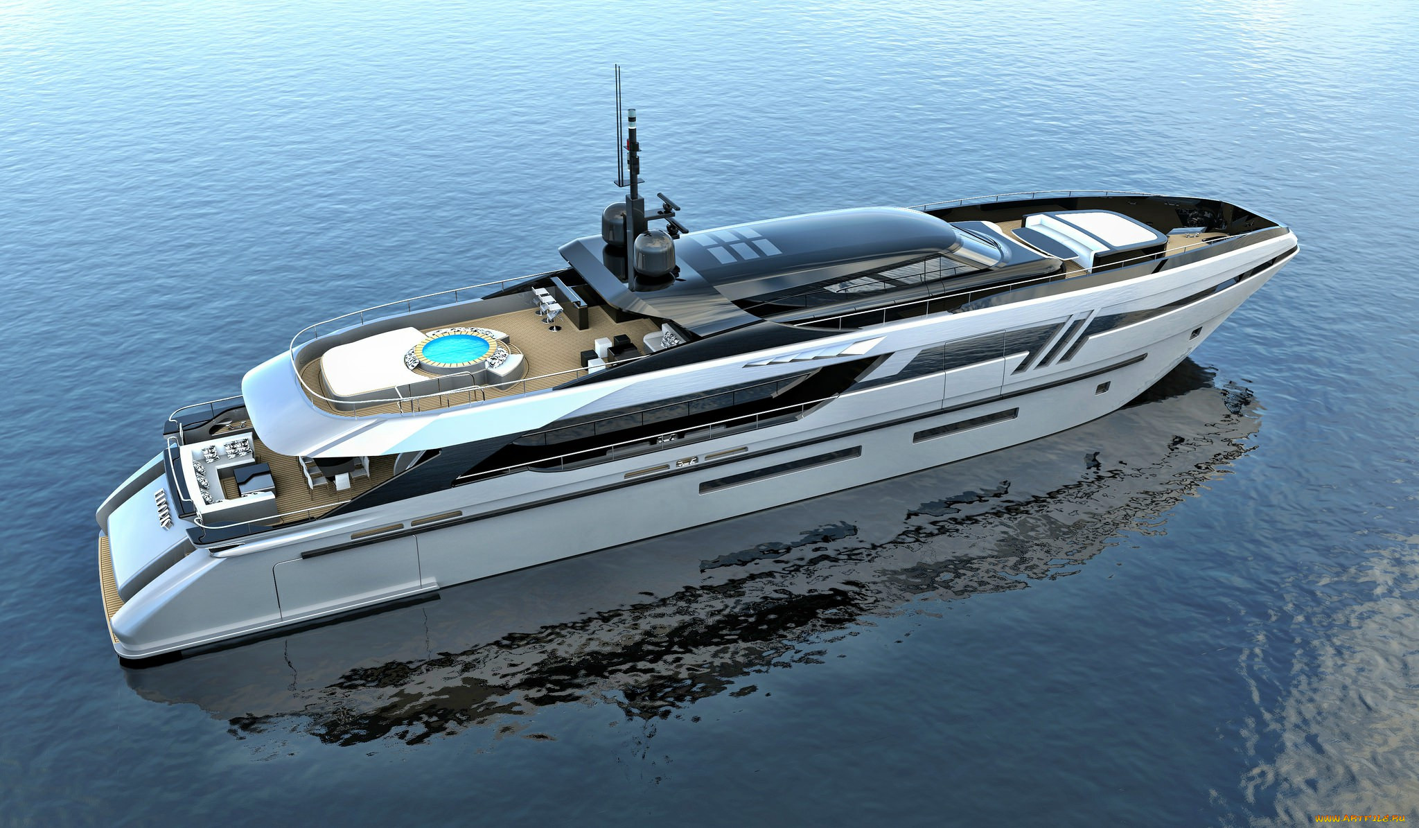 eldoris  43m superyacht, , 3d, 